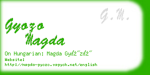 gyozo magda business card